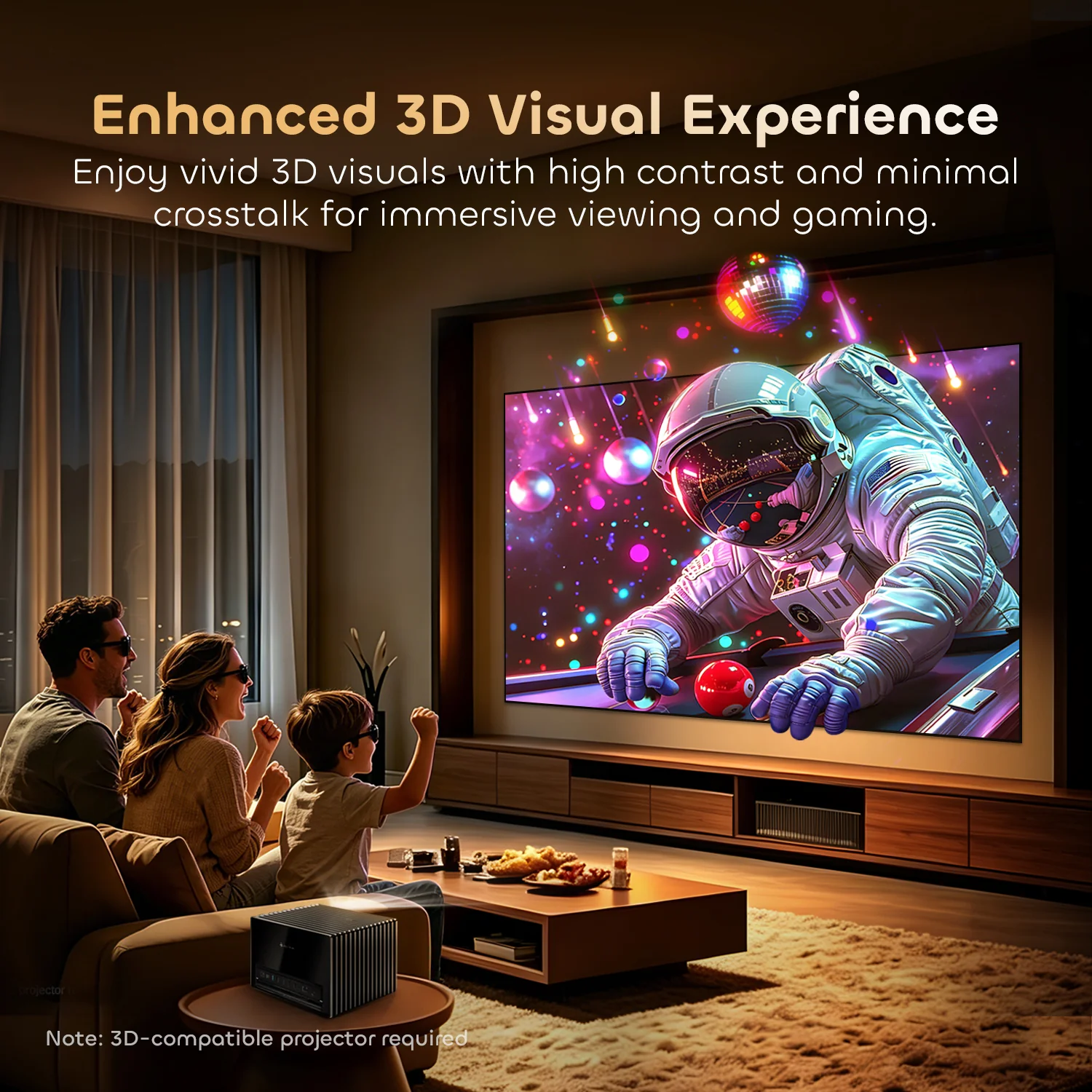 100"-130" NothingProjector Lenticular 4K ALR Projector Screen for Long/Standard Throw Projectors - Image 10