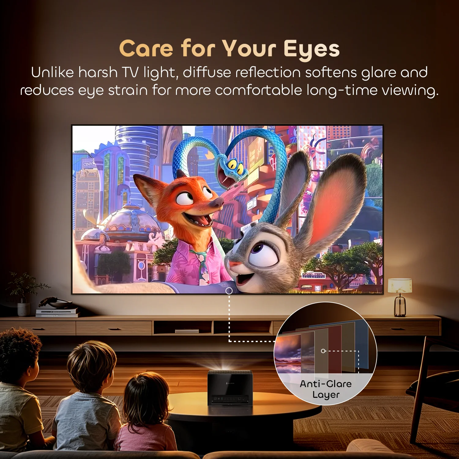 100"-130" NothingProjector Lenticular 4K ALR Projector Screen for Long/Standard Throw Projectors - Image 11
