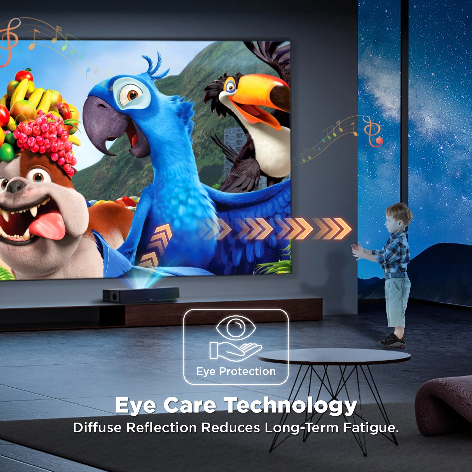 84''-150'' NothingProjector Black Series 95% ALR/CLR Ultra Short Throw Projector Screen - Image 10