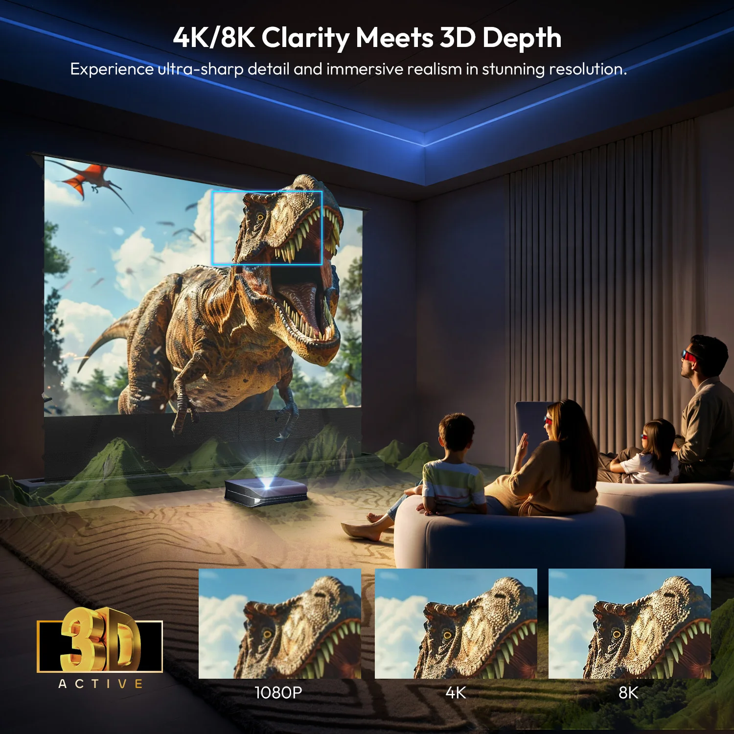 100 Inch NothingProjector PET Crystal Classic UST 85% ALR Projector Screen - Image 4