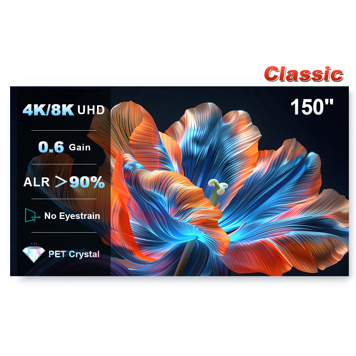 150 Inch NothingProjector Black Series Pet Crystal Lenticular Screen - Image 9