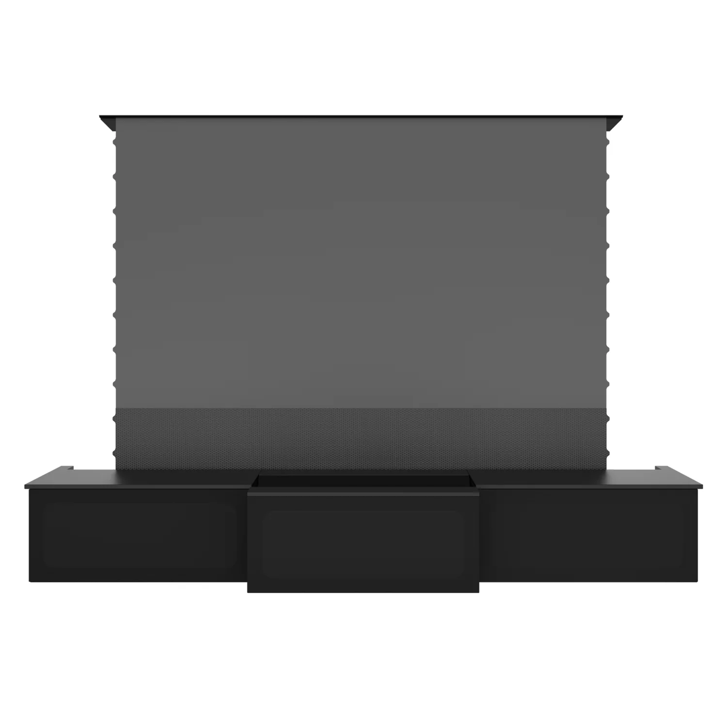 100"-120" Shore Black Motorized Laser TV Flat Pack Cabinet - Image 20