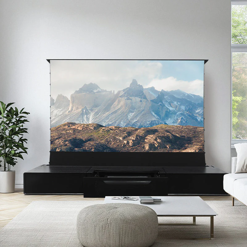 Shore Wood Grain TV Cabinet for Ultra Short Throw Projector (Pre-Assembled) - Image 18