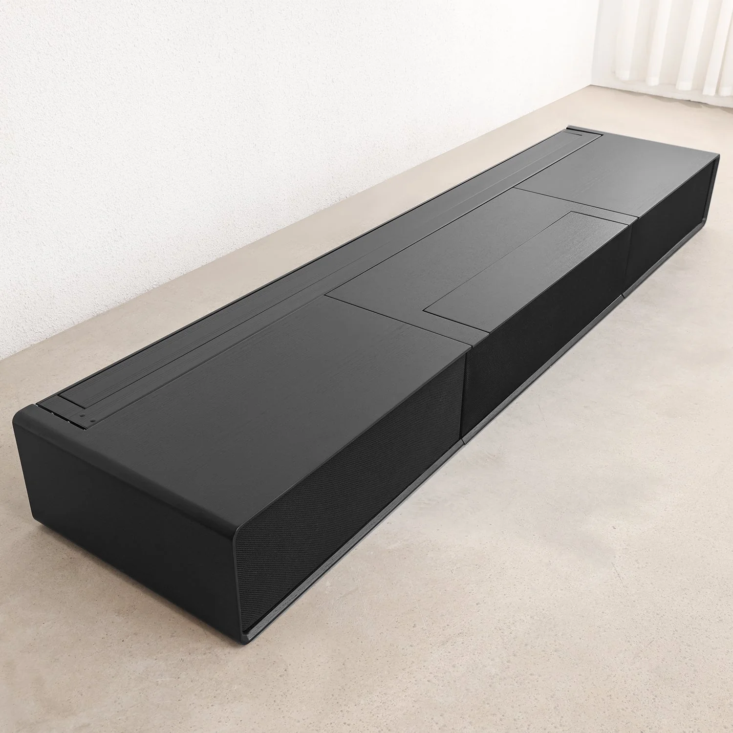 Shore Wood Grain TV Cabinet for Ultra Short Throw Projector (Pre-Assembled) - Image 22