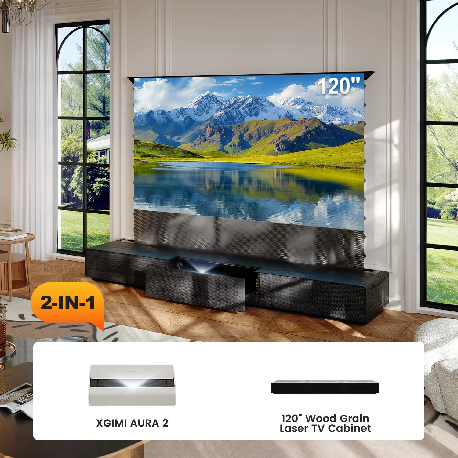 Shore Laser TV Cabinet + UST Projector Bundle (Pre-Assembled) - Image 12