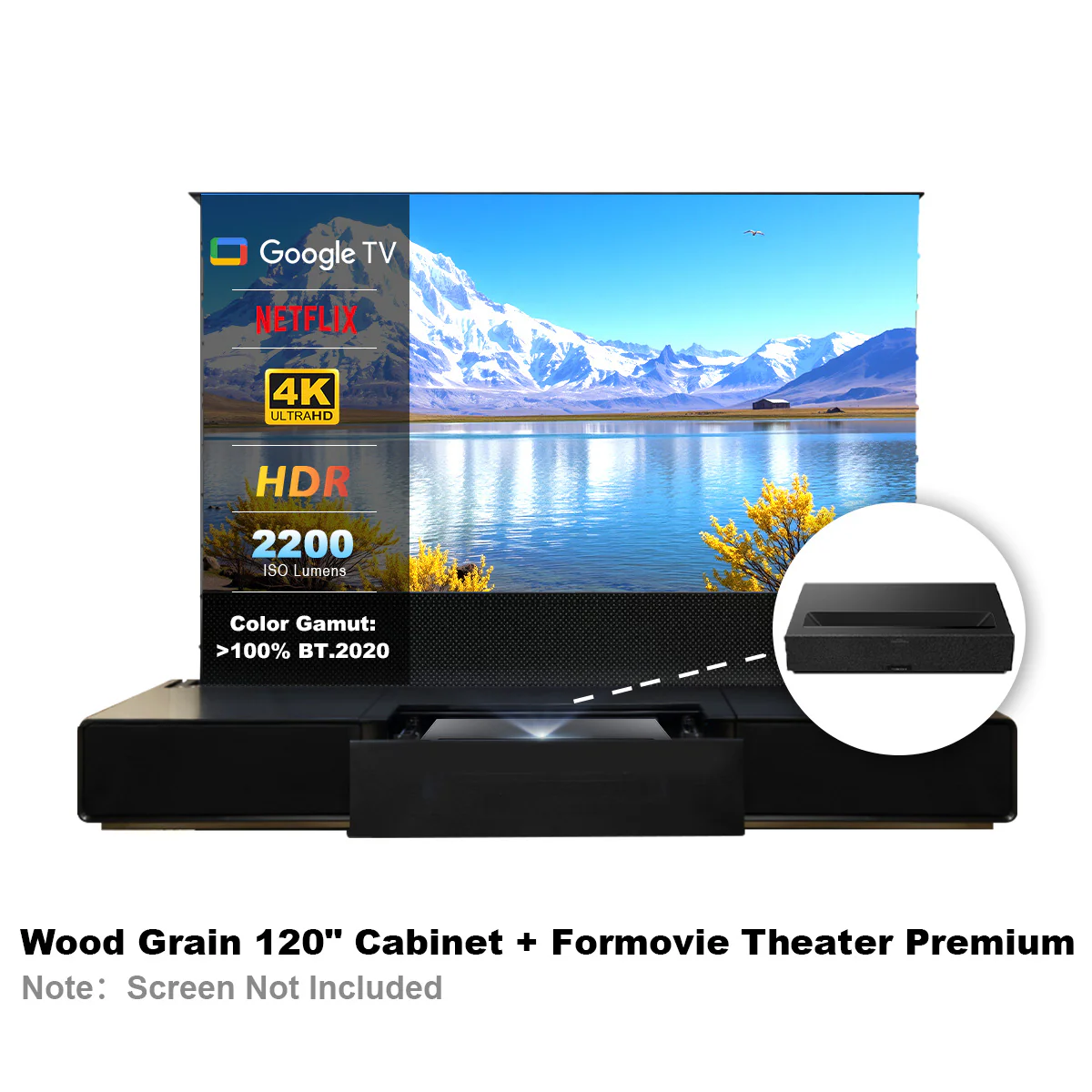 Shore Laser TV Cabinet + UST Projector Bundle (Pre-Assembled) - Image 23