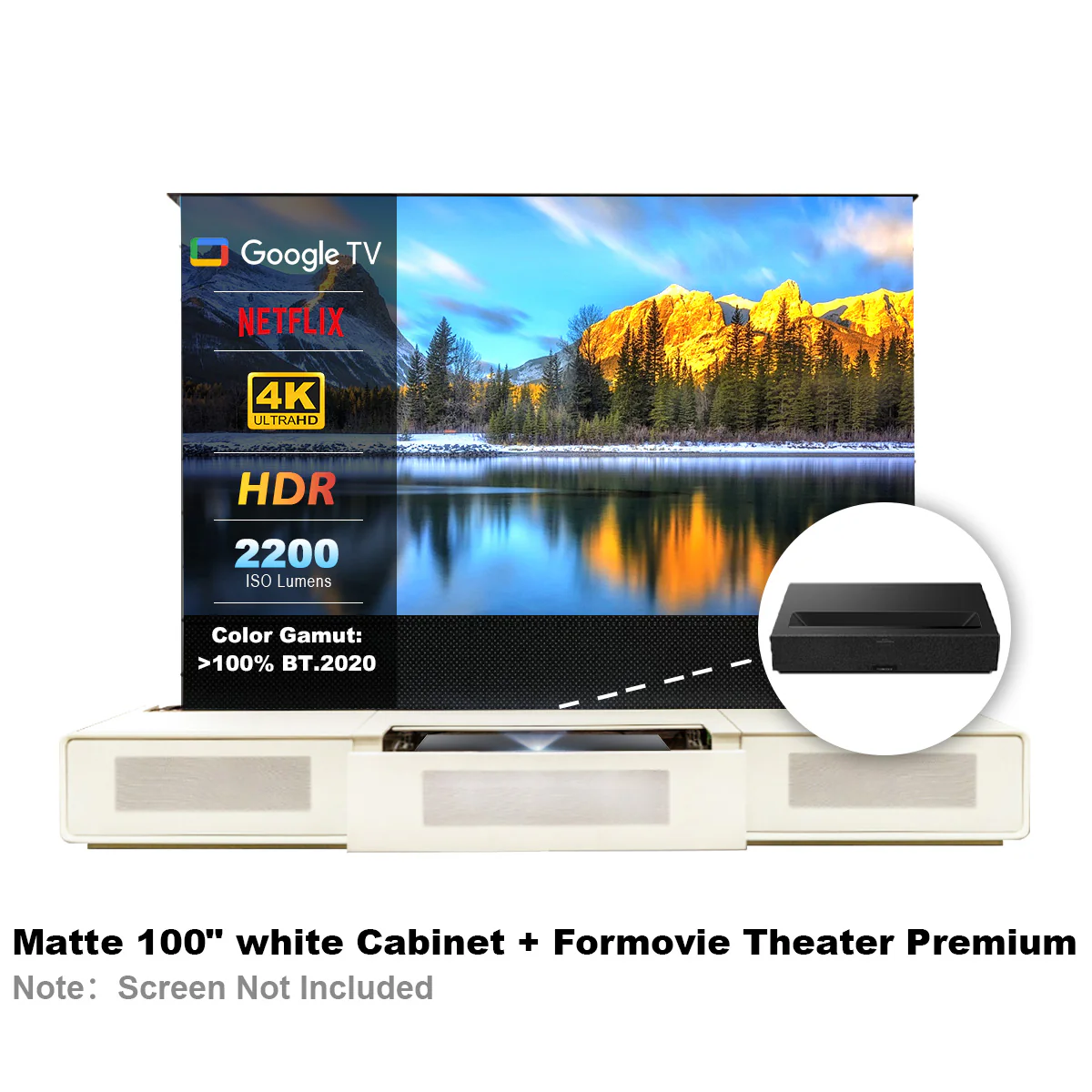 Shore Laser TV Cabinet + UST Projector Bundle (Pre-Assembled) - Image 26