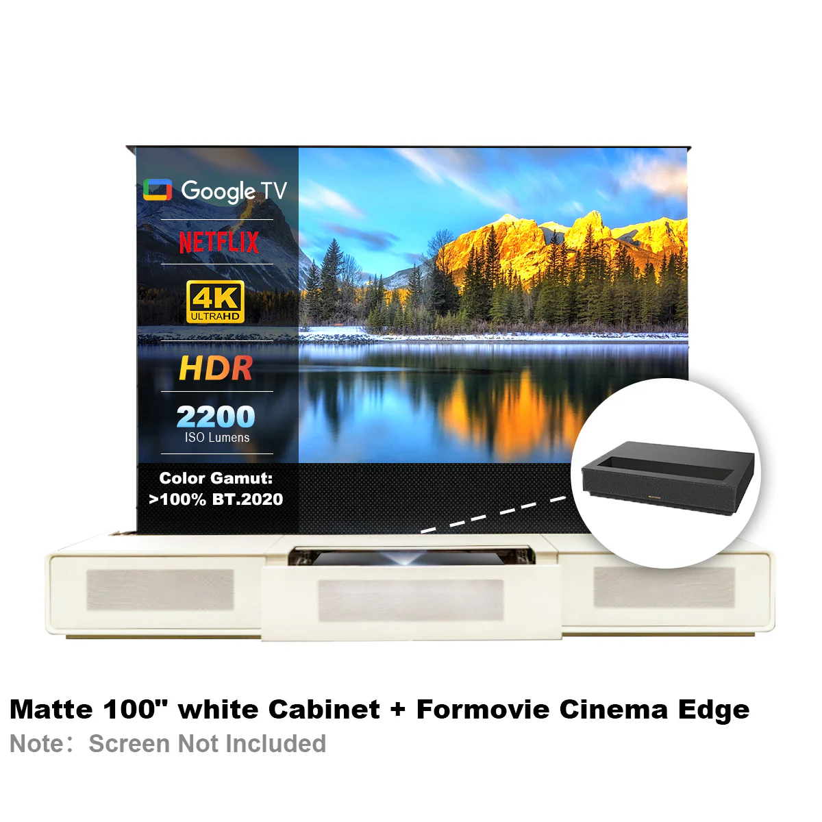 Shore Laser TV Cabinet + UST Projector Bundle (Pre-Assembled) - Image 31