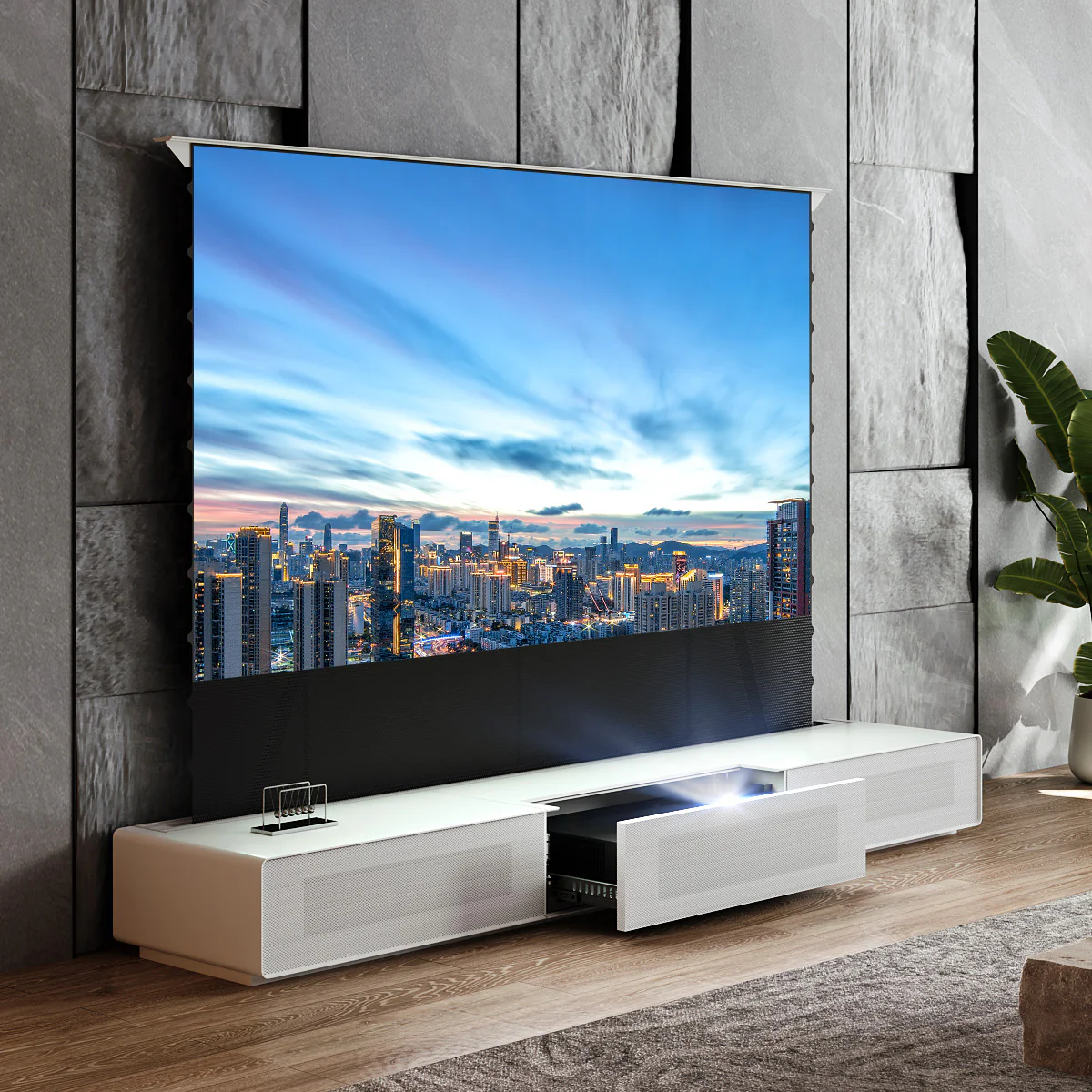 (Bundle) Formovie Theater Premium + Black Series Motorized ALR Screen + Laser TV Cabinet (Pre-Assembled) - Image 23