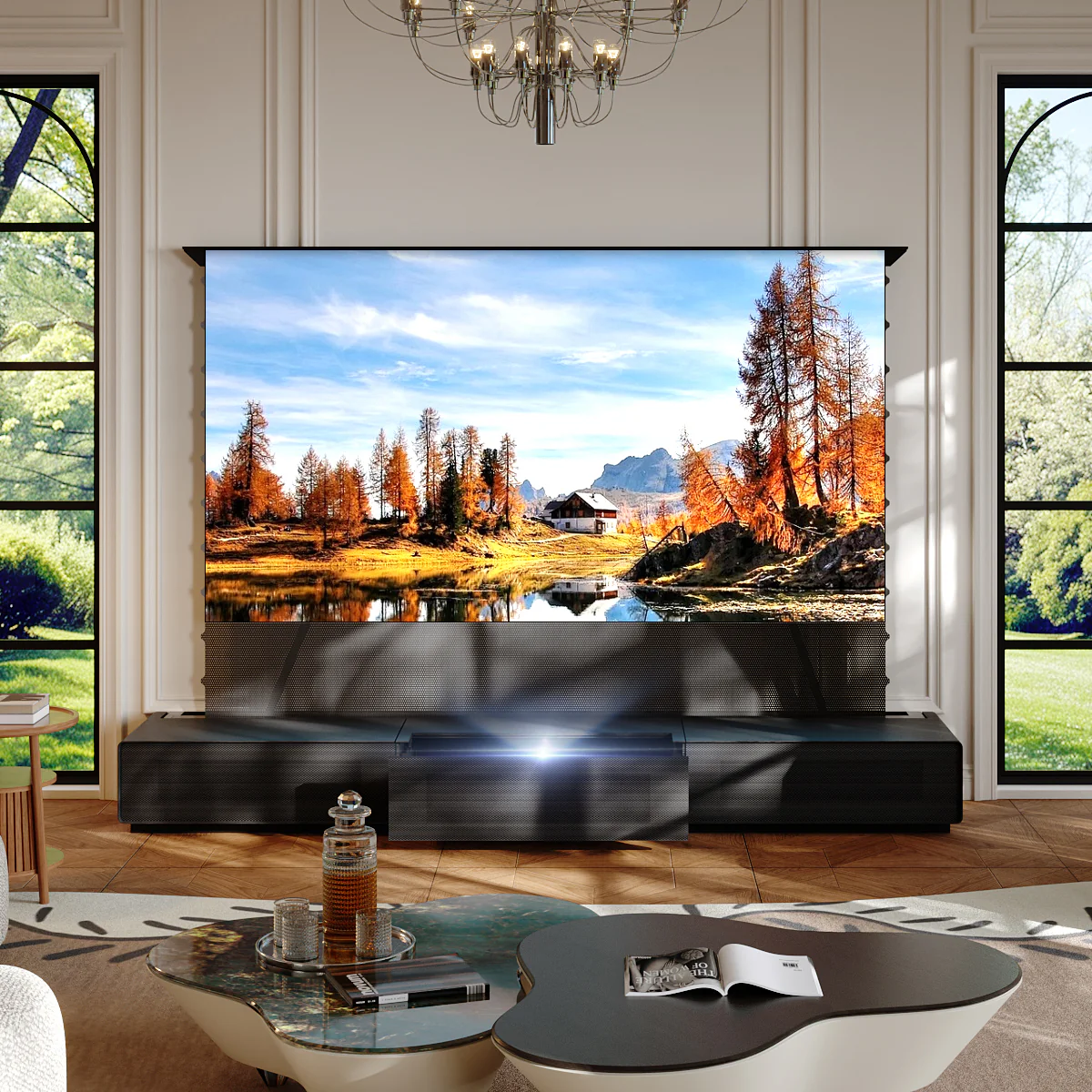 (Bundle) Formovie Theater Premium + Black Series Motorized ALR Screen + Laser TV Cabinet (Pre-Assembled) - Image 4